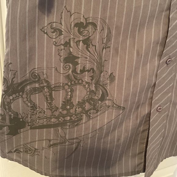 Men’s Button Down shirt with white tank - Picture 2 of 2